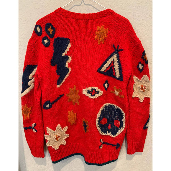 COACH Motif Crewneck Sweater 1941 SIZE X-SMALL - Picture 4 of 9